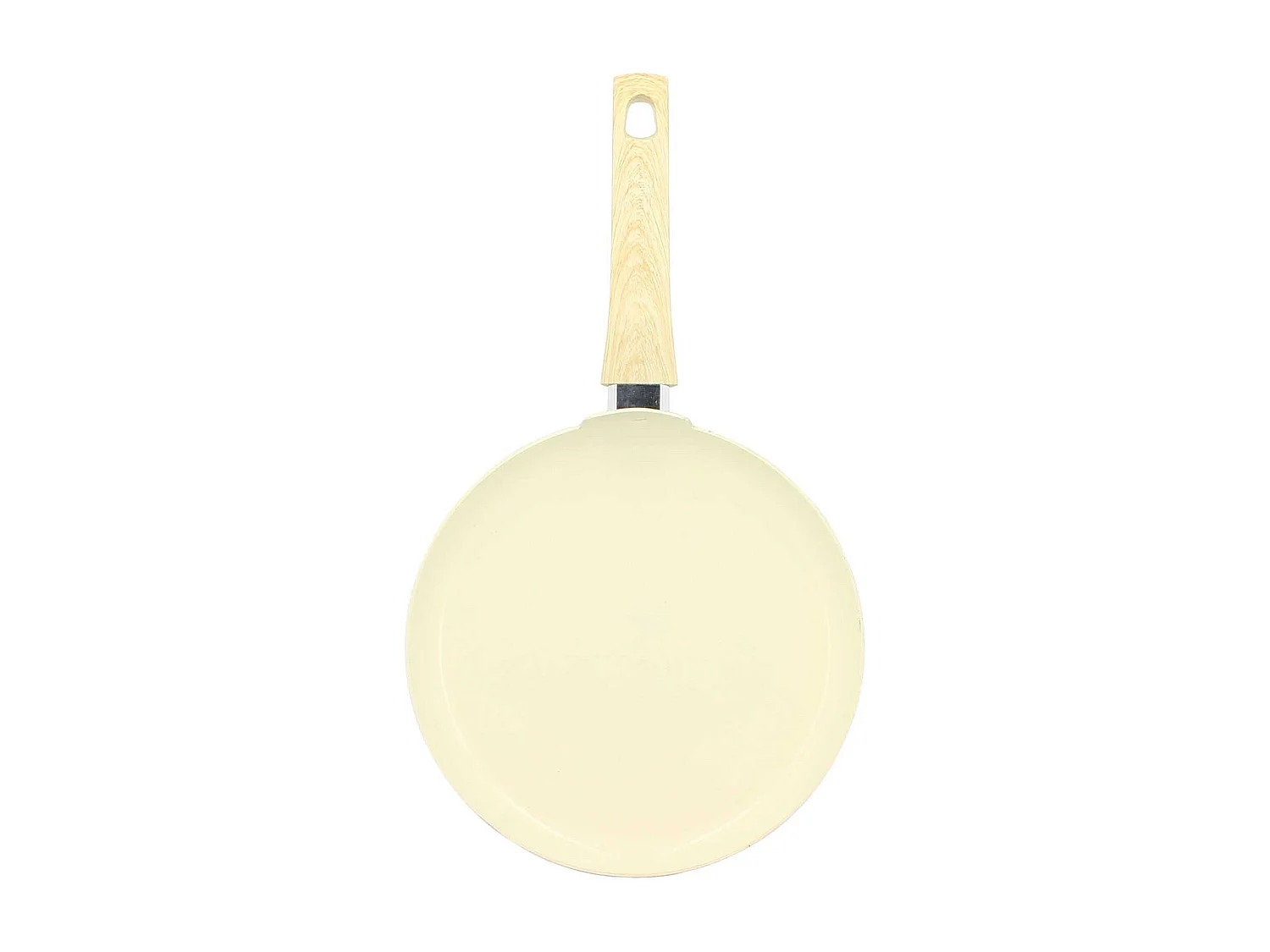 Menastyl - Crepiere 26cm Colorama Creme - En Aluminium - Revetement Antiadhesif En Ceramique