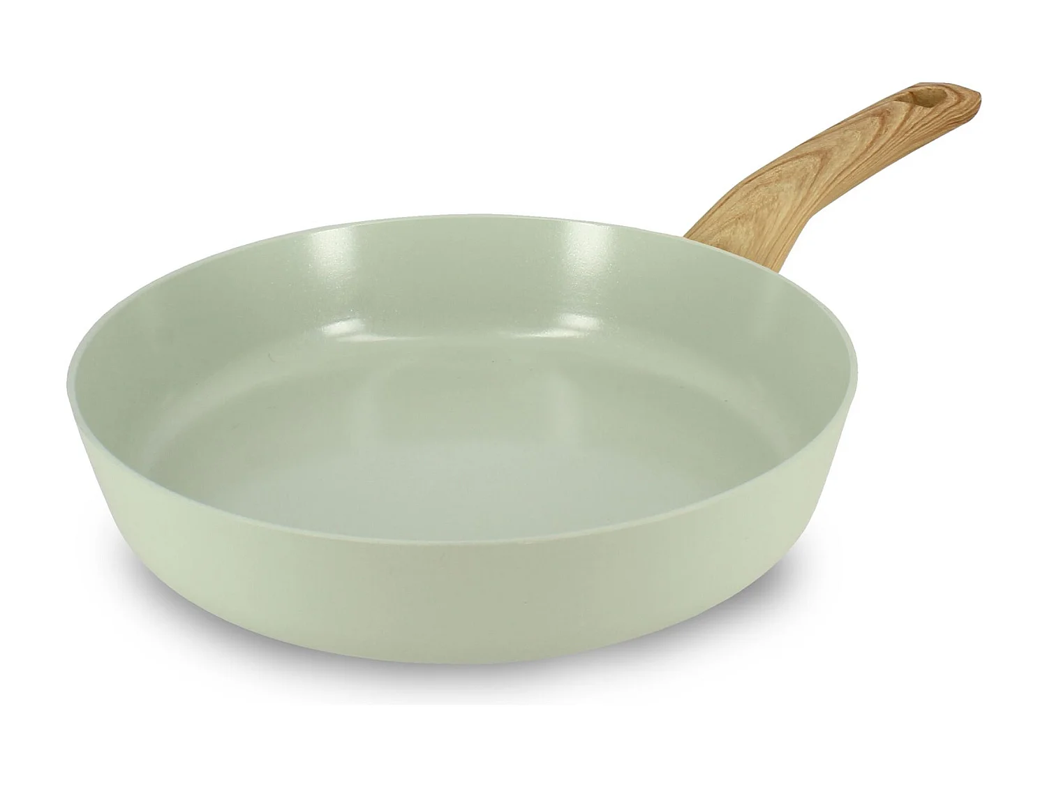 Menastyl - Poele 24cm Colorama Celadon - En Aluminium - Revetement Antiadhesif En Ceramique