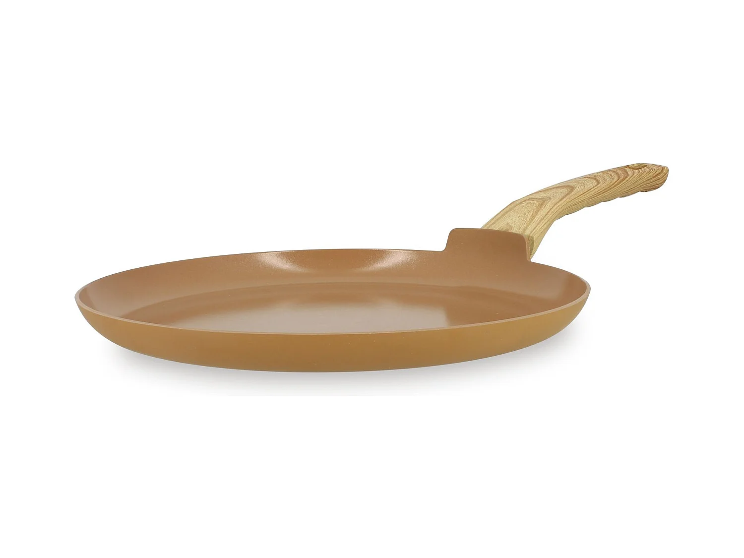 Menastyl - Crepiere 26cm Colorama Noisette - En Aluminium - Revetement Antiadhesif En Ceramique