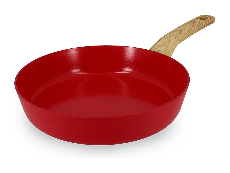 Menastyl - Poele 24cm Colorama Magenta - En Aluminium - Revetement Antiadhesif En Ceramique