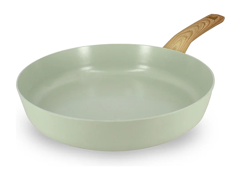 Menastyl - Poele 28cm Colorama Celadon - En Aluminium - Revetement Antiadhesif En Ceramique