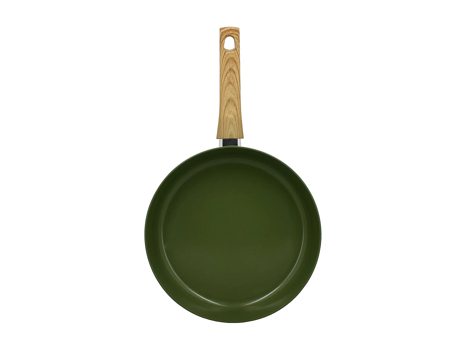 Menastyl - Poele 28cm Colorama  Olive - En Aluminium - Revetement Antiadhesif En Ceramique