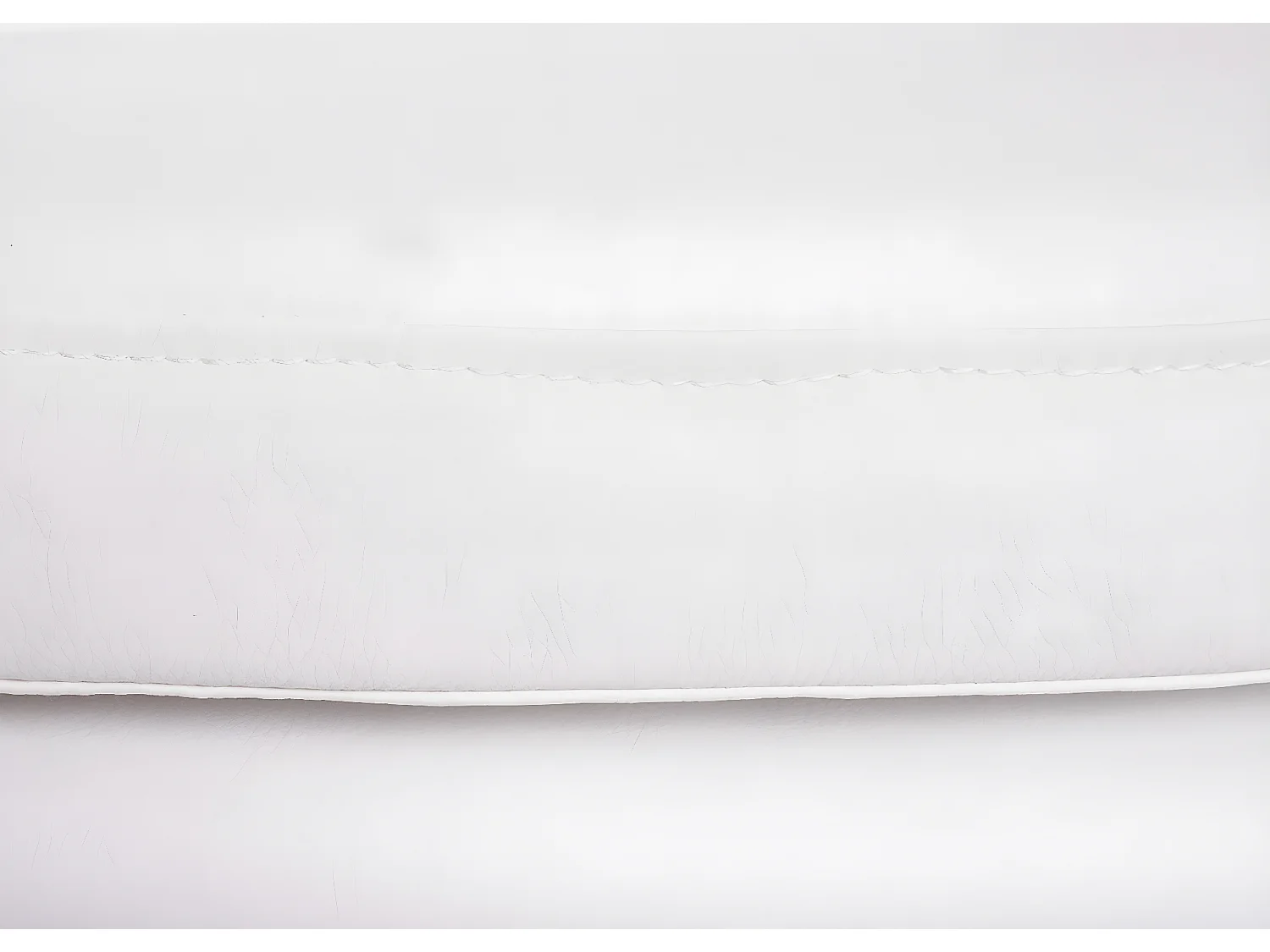 Tabouret de bar Vaasa T381 (lot de 2),  simili cuir, blanc