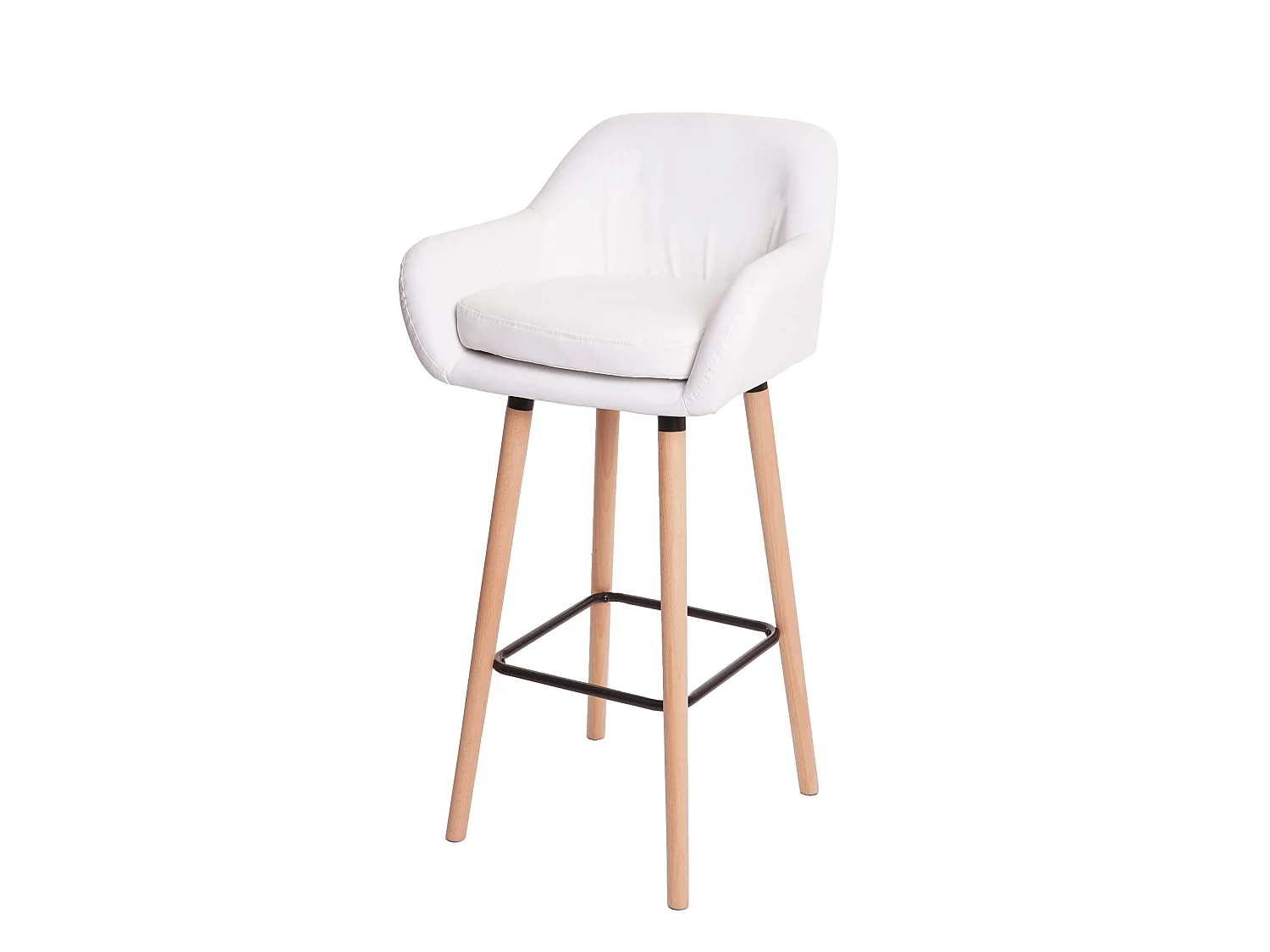 Barkruk Vaasa T381 (set van 2),  kunstleer, wit