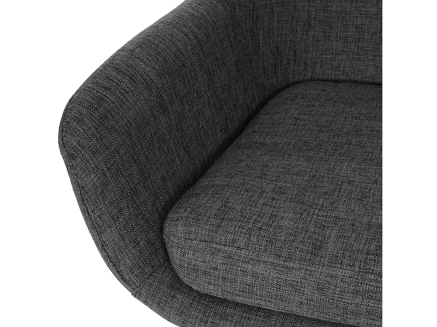 Tabouret de bar Vaasa T381 (lot de 2),  tissu, gris foncé