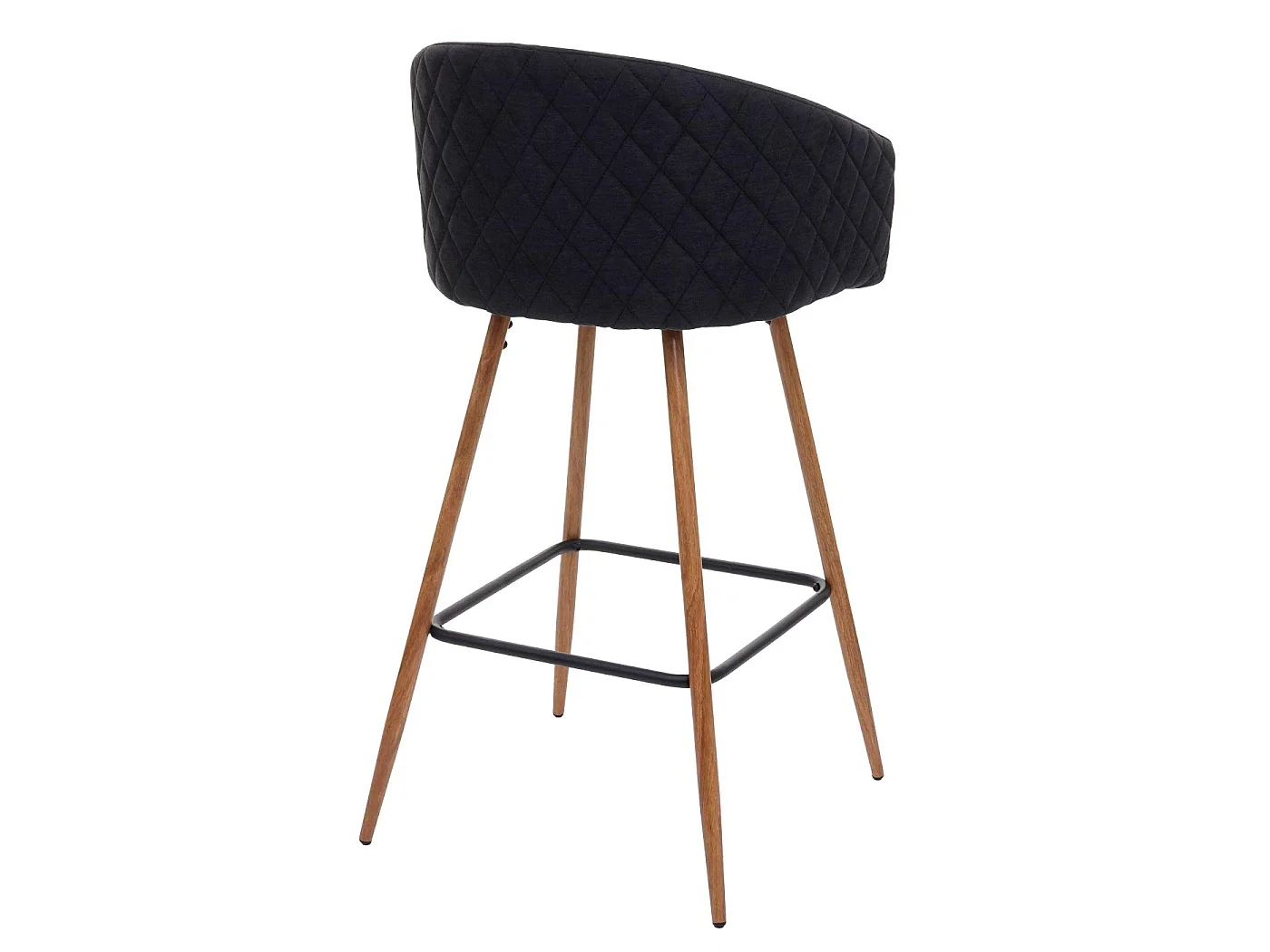 Stołek barowy MCW-D72 (zestaw 2 szt.),  tkanina/tekstylia, antracyt/szary