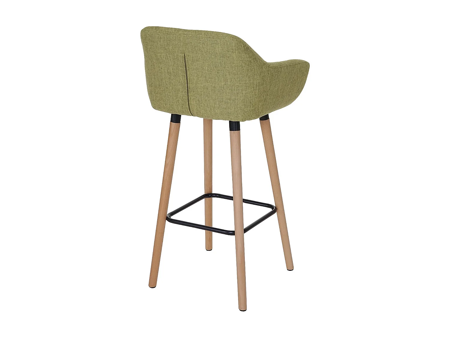 Tabouret de bar Vaasa T381 (lot de 2),  tissu, vert clair