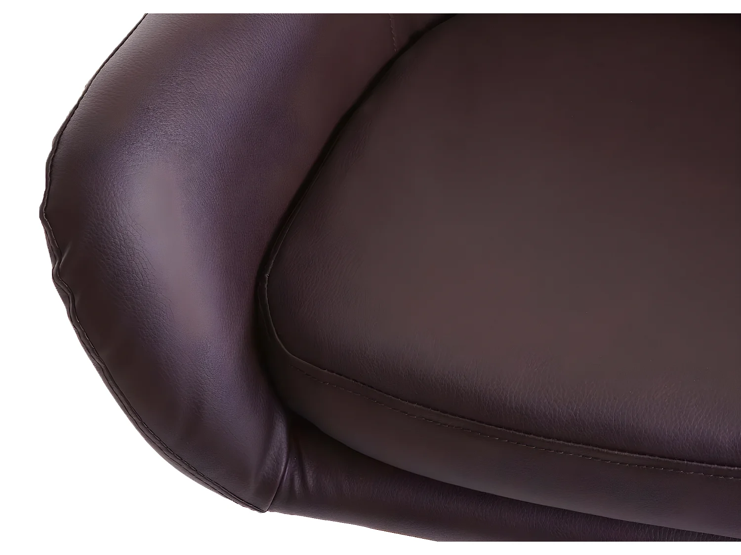 Tabouret de bar Vaasa T381 (lot de 2),  simili cuir, marron