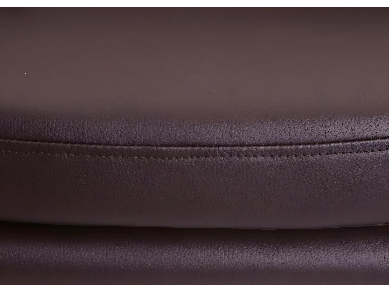 Tabouret de bar Vaasa T381 (lot de 2),  simili cuir, marron