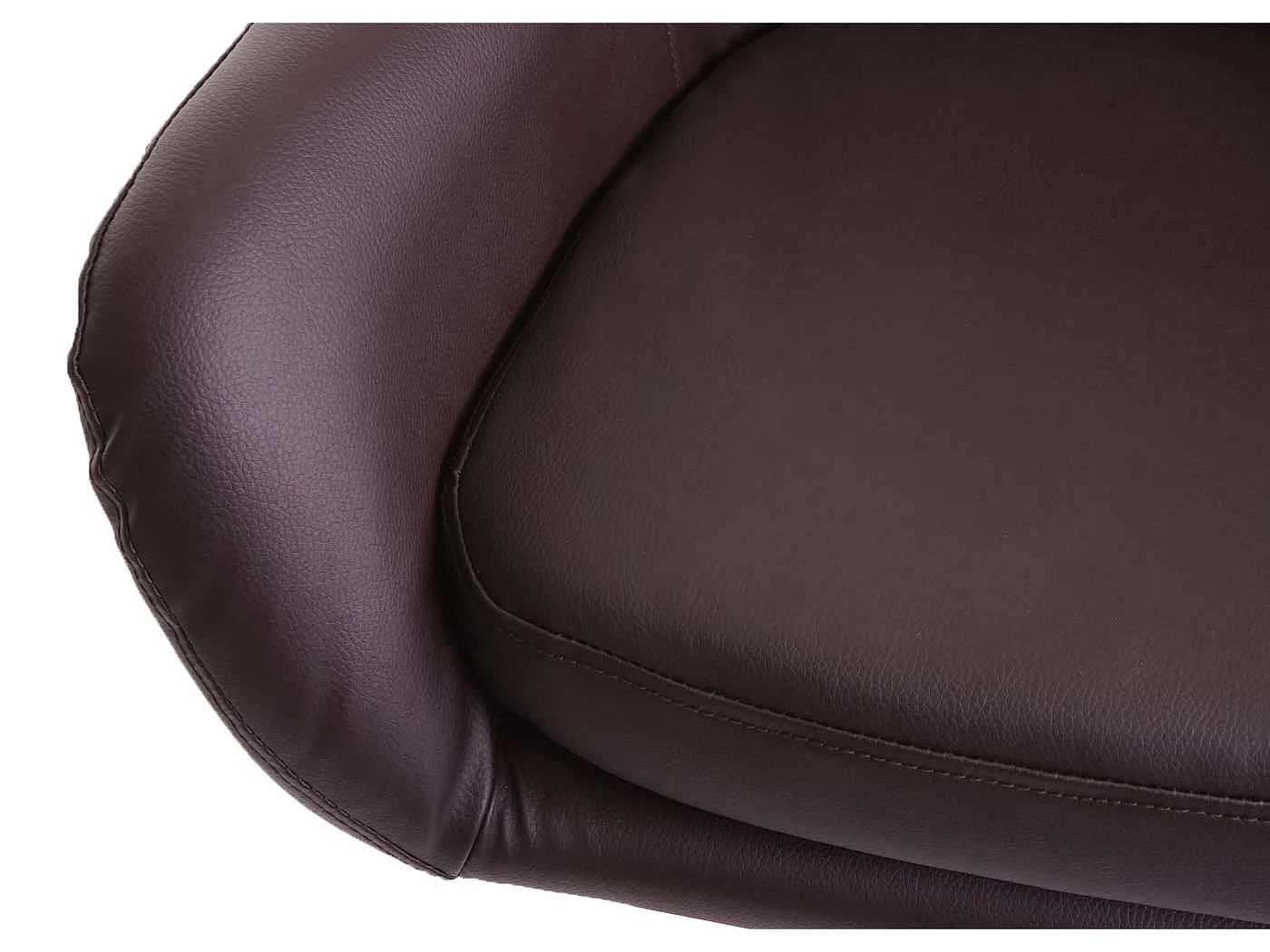 Tabouret de bar Vaasa T381 (lot de 2),  simili cuir, marron