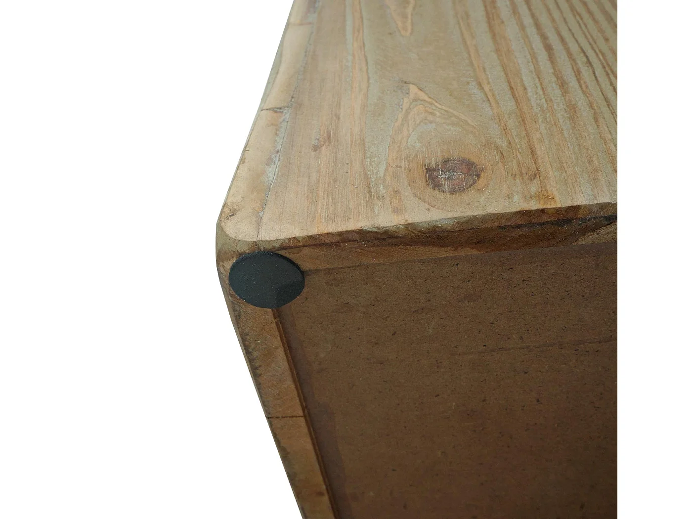 Barhocker MCW-L76, Barstuhl Tresenhocker, Industrial Massiv-Holz MVG-zertifiziert, natur mit Metall-Optik