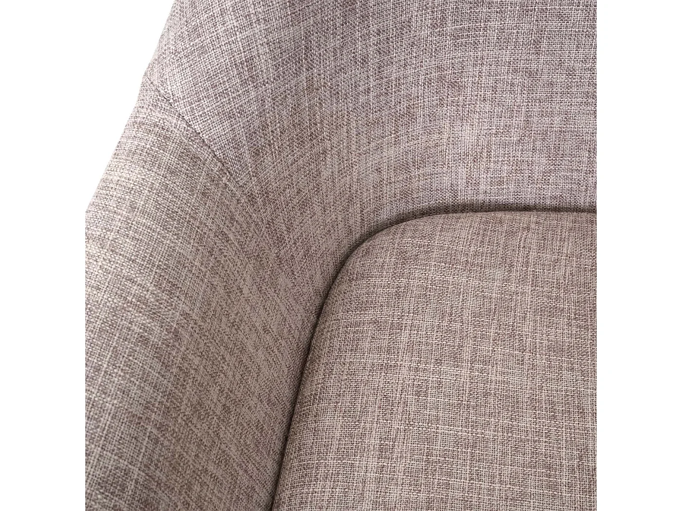 Set 2x sgabelli nordico moderno scandinavo Malmoe T381 legno massiccio tessuto beige grigio