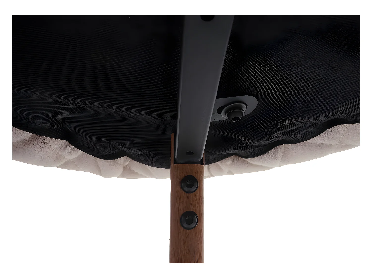 Stołek barowy MCW-D72 (zestaw 2 szt.),  tkanina/tekstylia, kremowo-beżowy