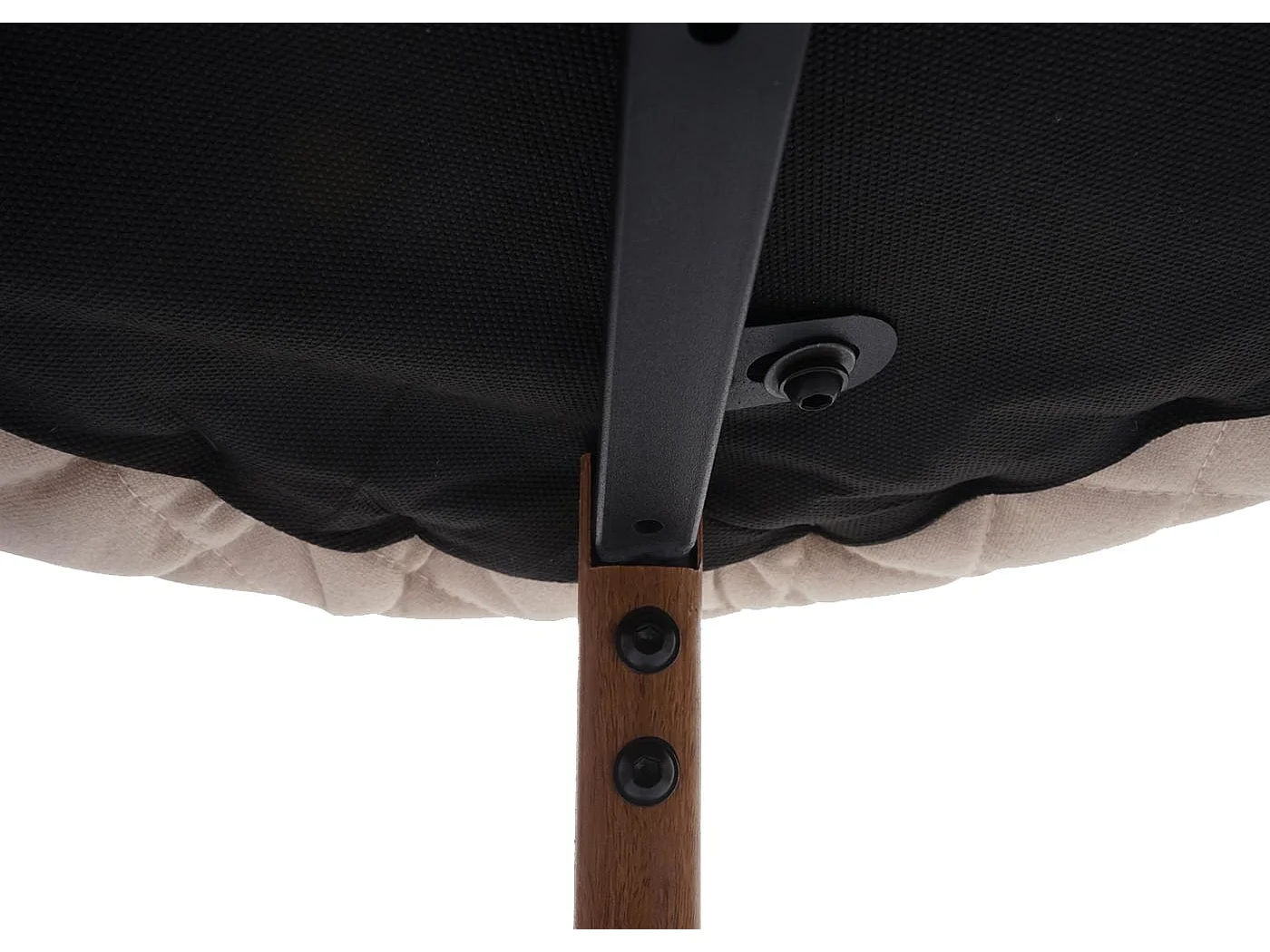 Stołek barowy MCW-D72 (zestaw 2 szt.),  tkanina/tekstylia, kremowo-beżowy