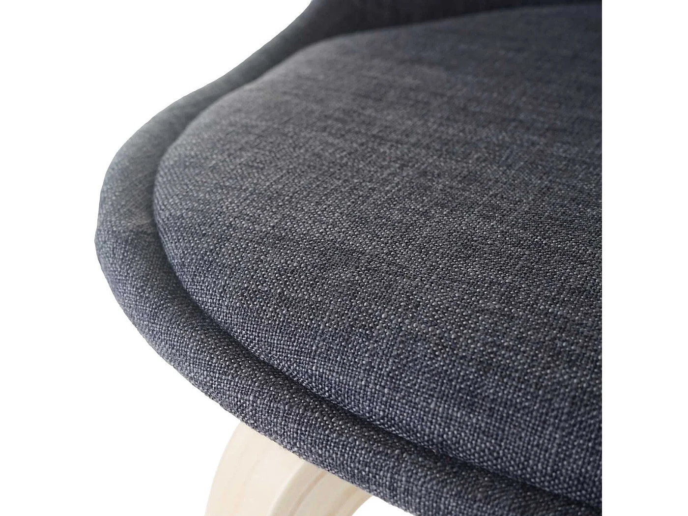 Barhocker MCW-A89 (2er-Set), Textil, dunkelgrau