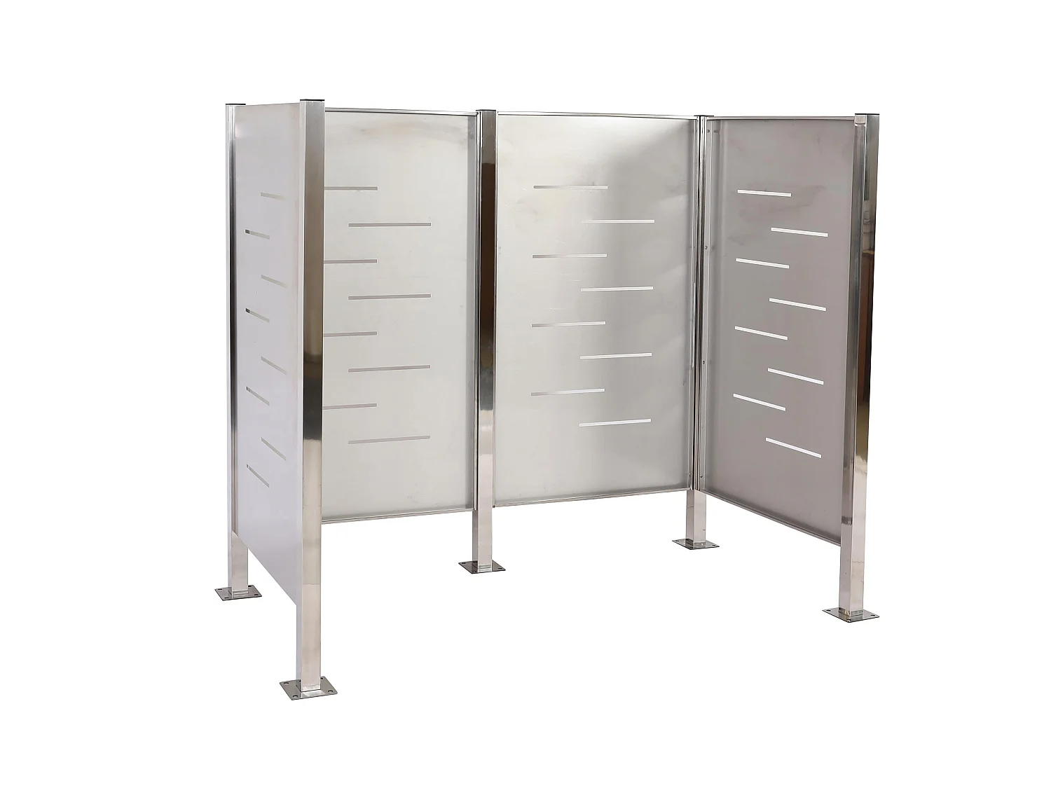 Ogrodzenie kosza na śmieci MCW-J55,  stal nierdzewna