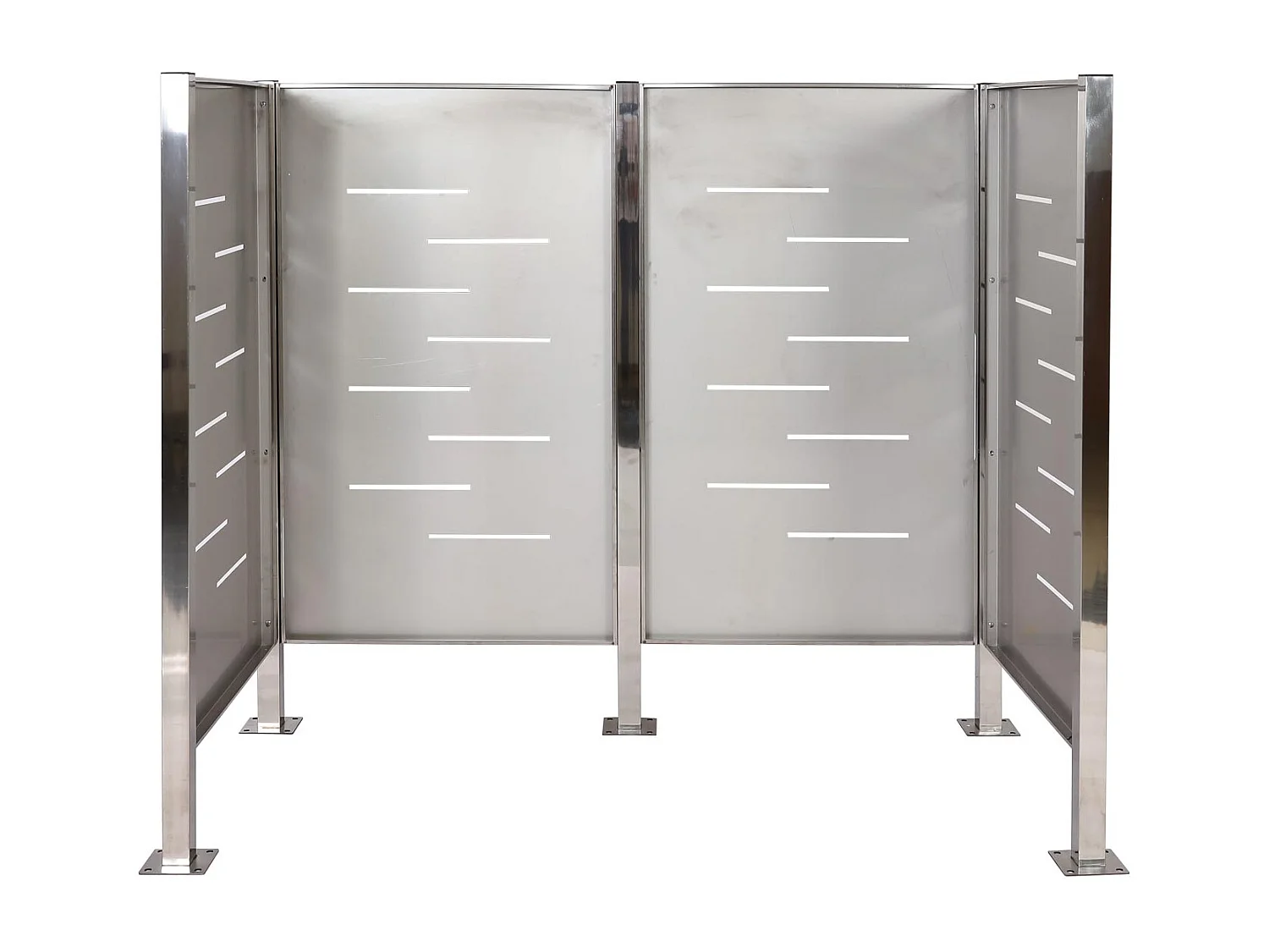 Ogrodzenie kosza na śmieci MCW-J55,  stal nierdzewna