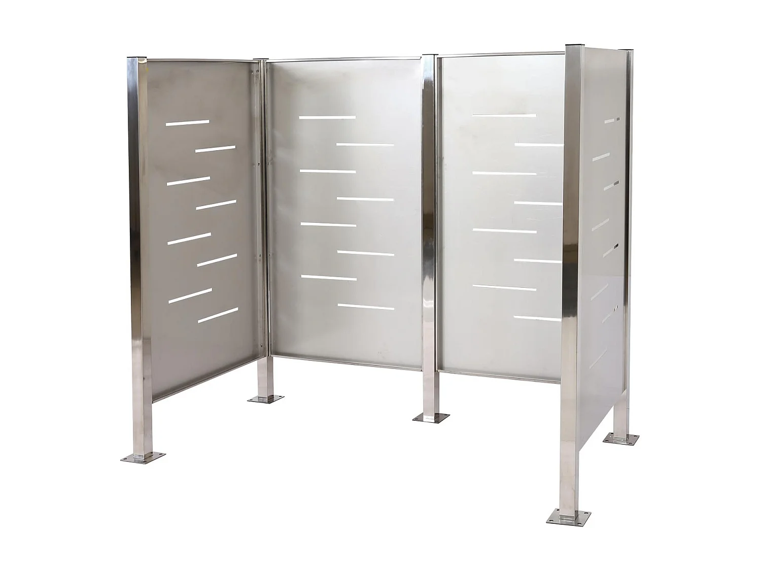 Ogrodzenie kosza na śmieci MCW-J55,  stal nierdzewna