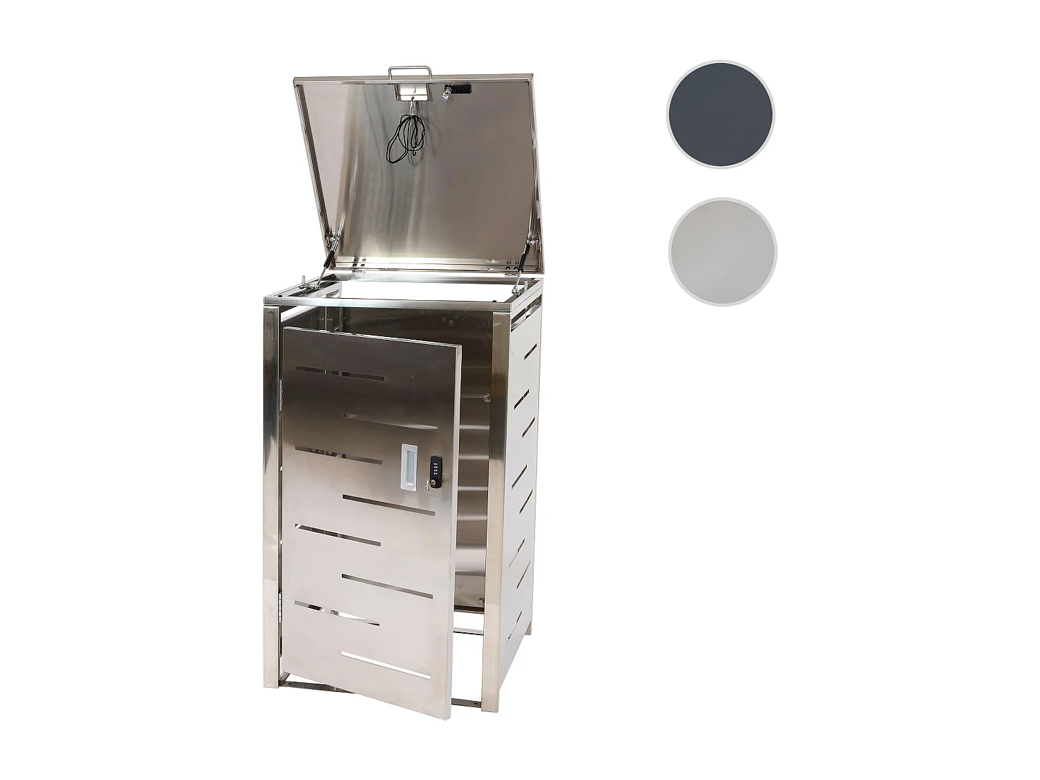 Cache-poubelle MCW-E83 (1),  Acier inoxydable 23kg