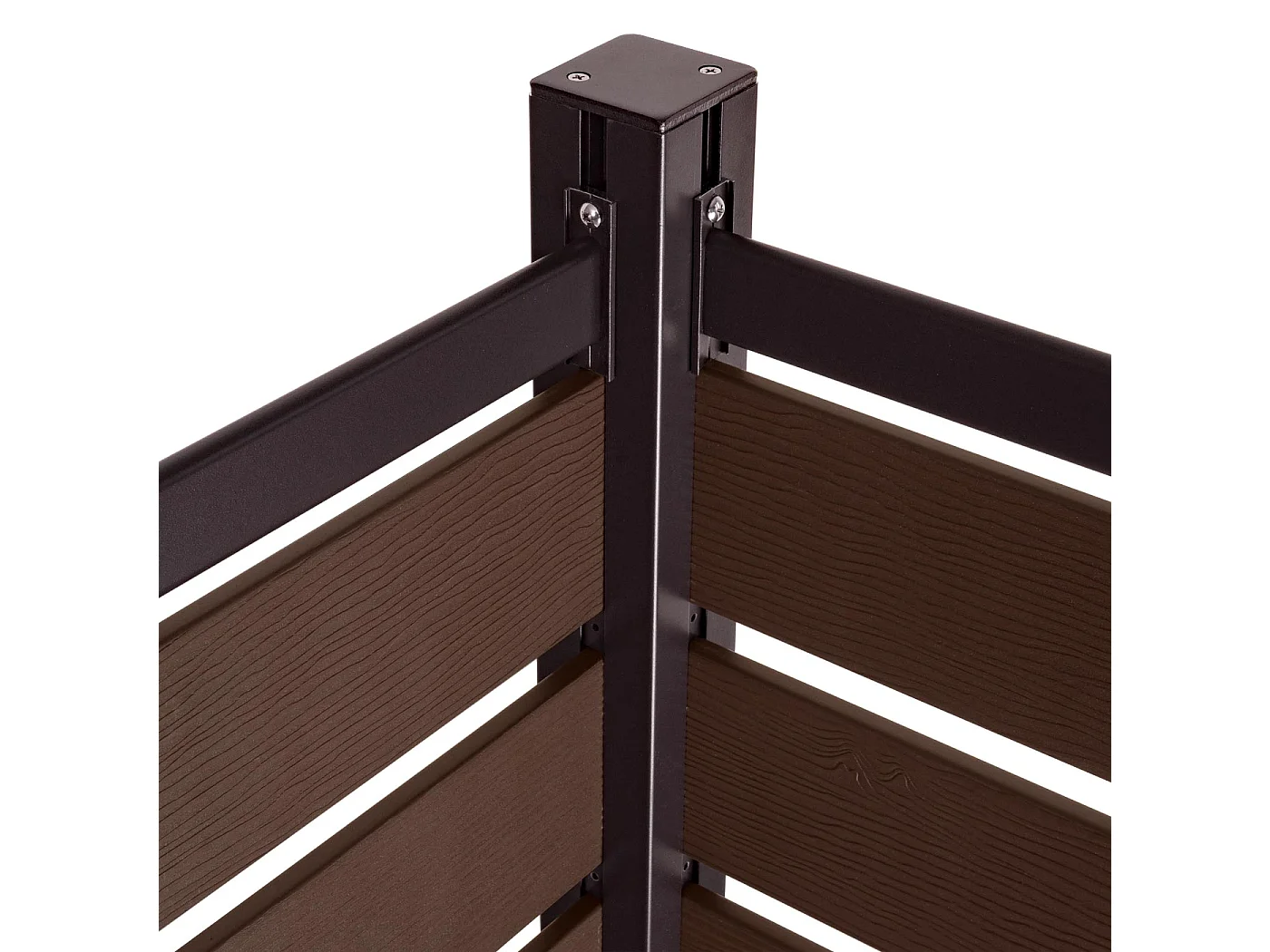 Aluminium afvalemmerhek MCW-K57,  bruin