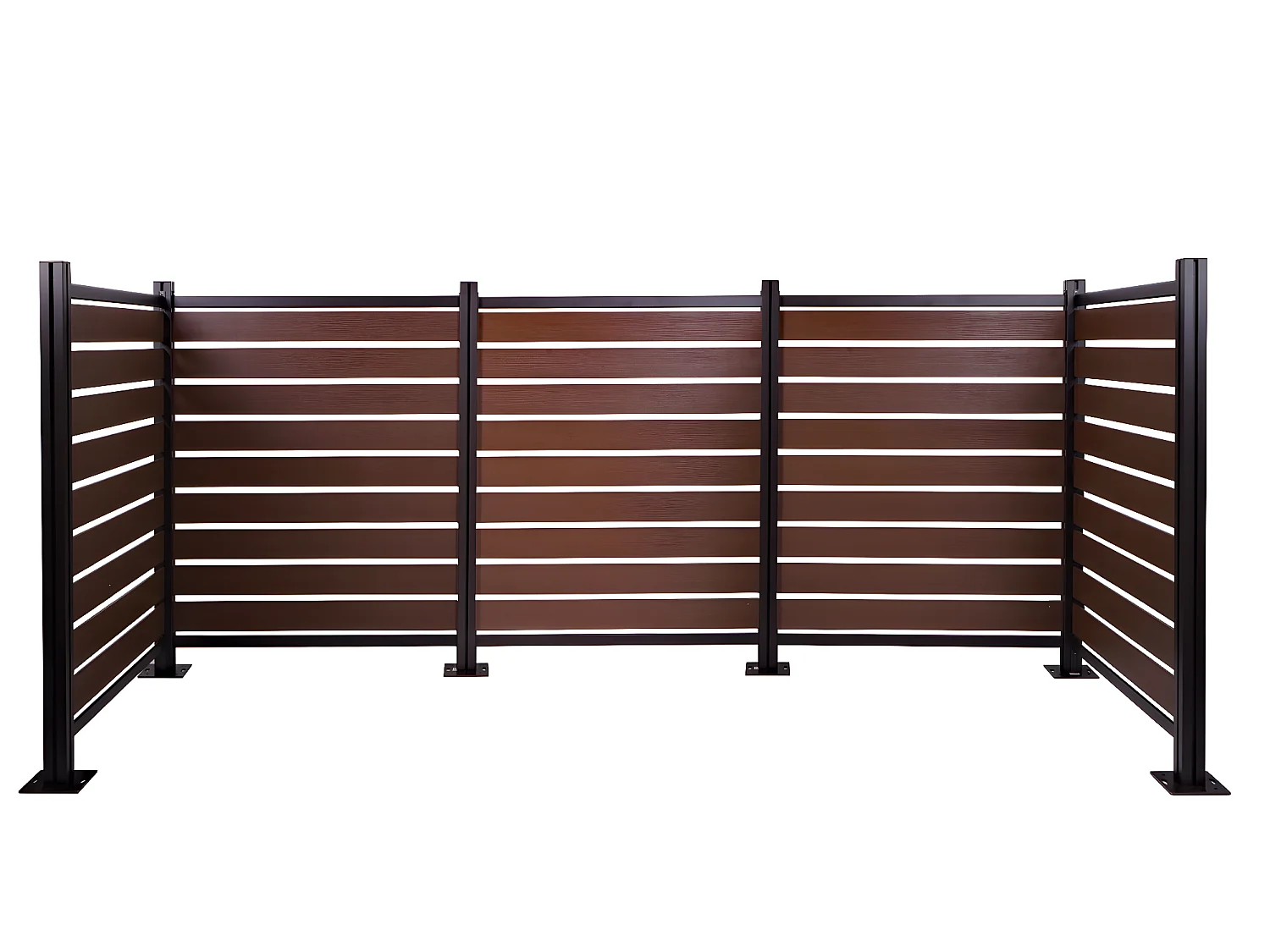 Aluminium afvalemmerhek MCW-K57,  bruin