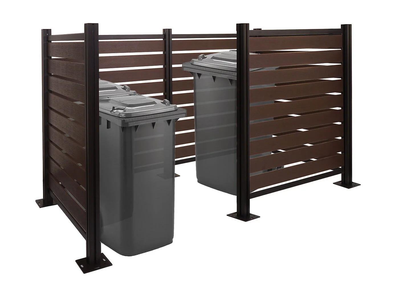 Aluminium afvalbakkenhek MCW-K57,  bruin