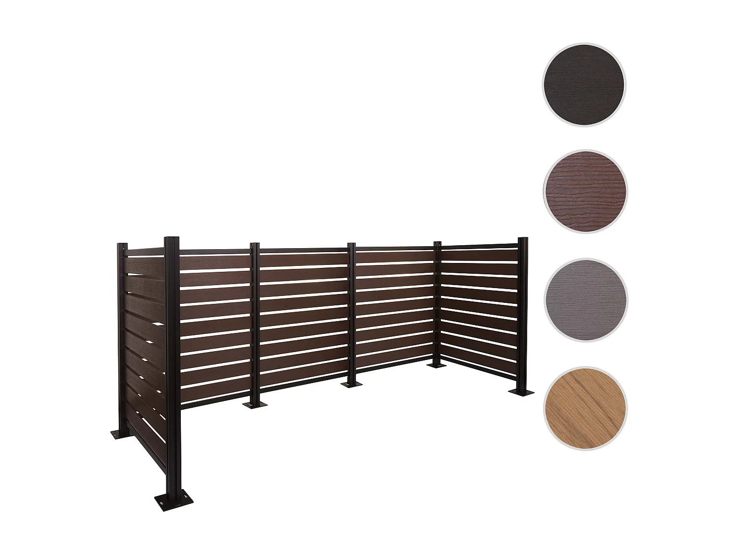 Aluminium afvalbakkenhek MCW-K57,  bruin