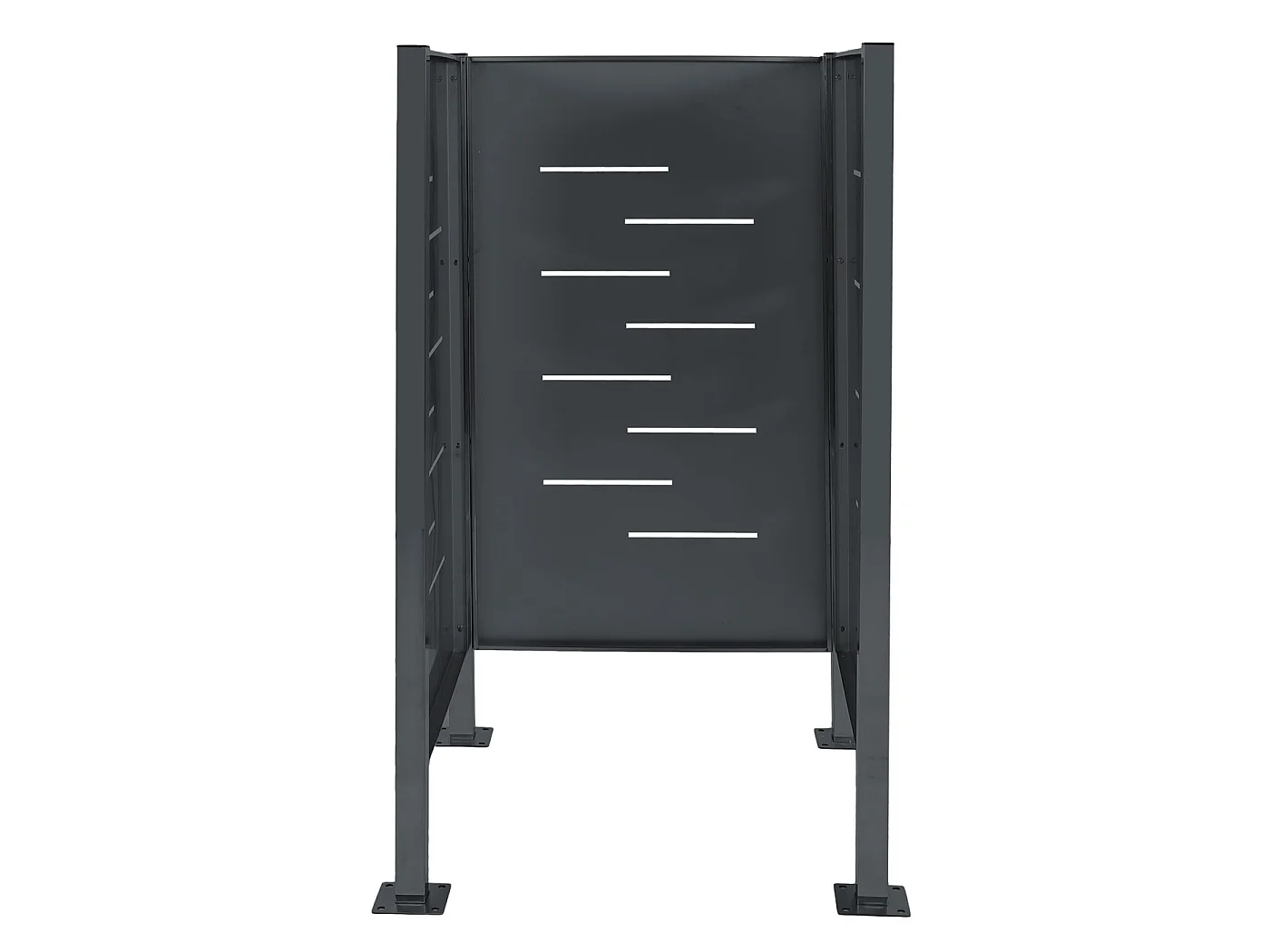 Clôture pour poubelles MCW-J55 Métal,  anthracite