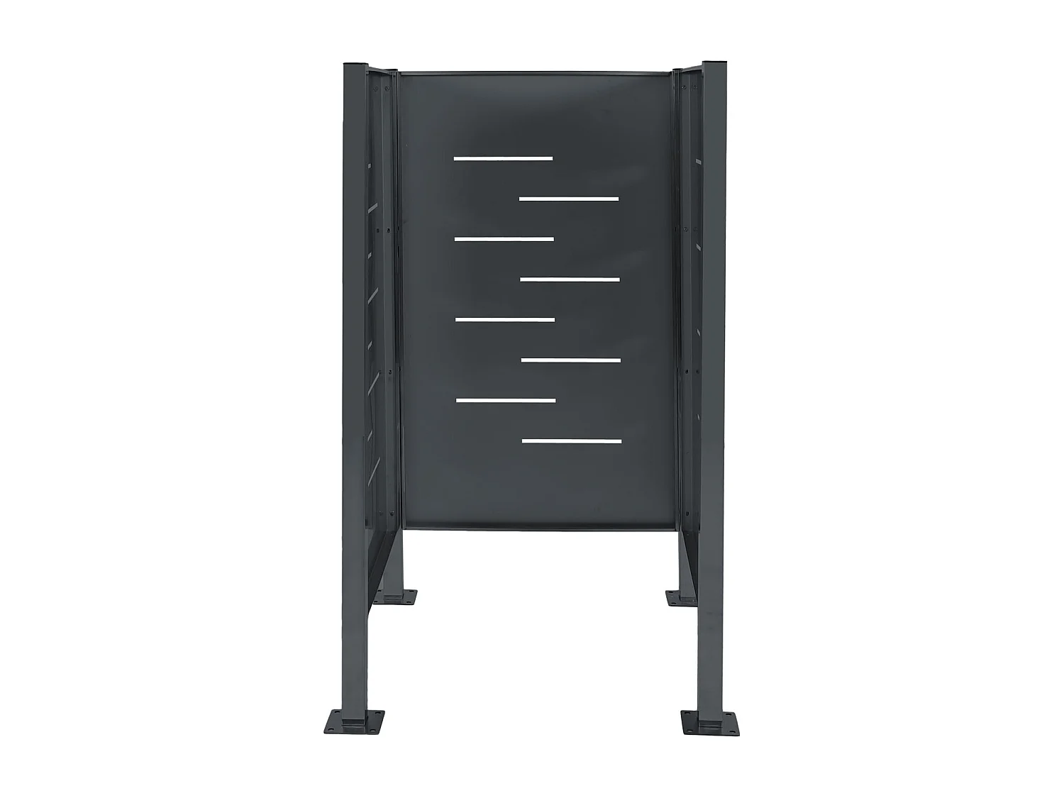 Clôture pour poubelles MCW-J55 Métal,  anthracite