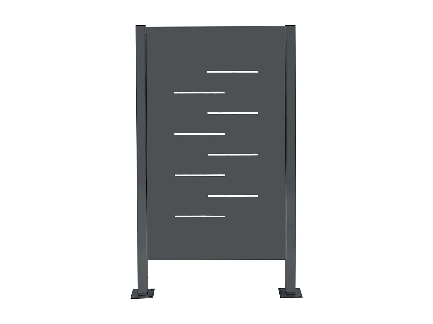 Clôture pour poubelles MCW-J55 Métal,  anthracite