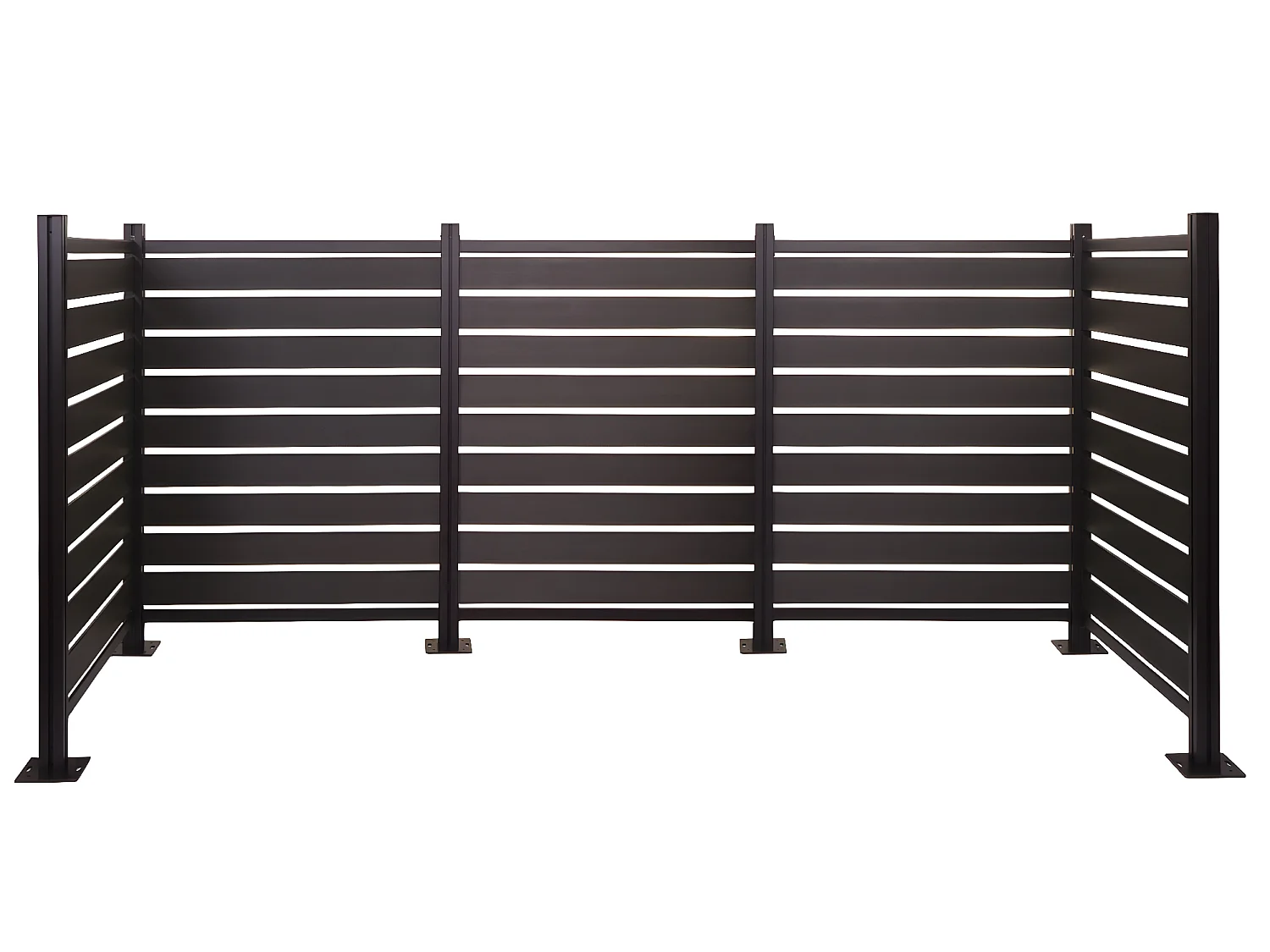 Aluminium afvalemmerhek MCW-K57,  antraciet