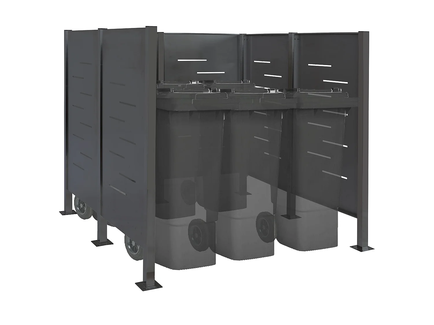 Afvalemmerhek MCW-J55,  antraciet