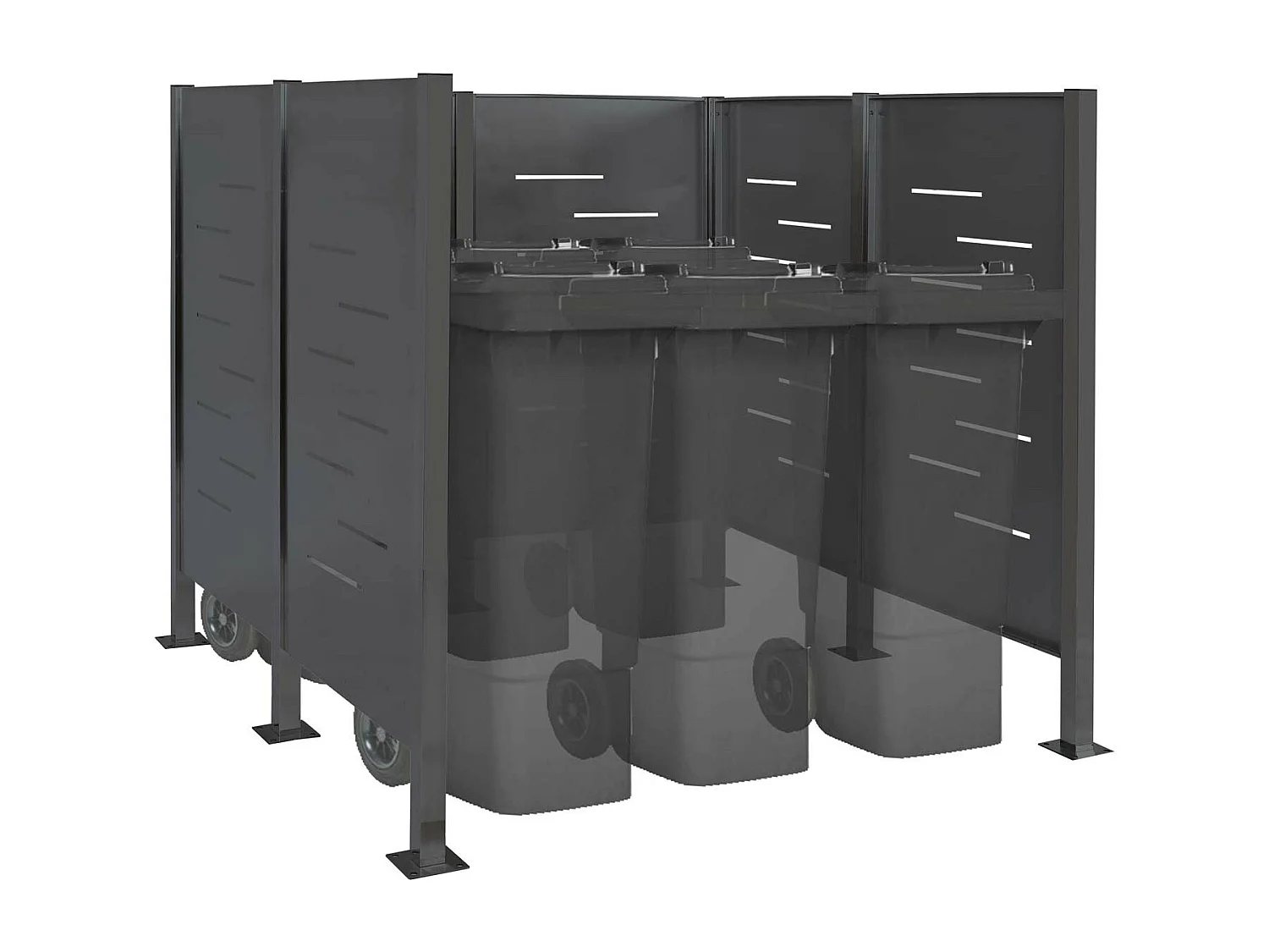 Afvalemmerhek MCW-J55,  antraciet