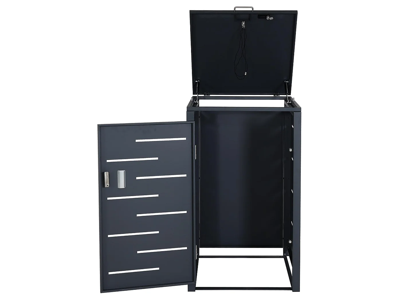 Wkład do pojemnika MCW-E83 (1 szt.),  antracyt, stal 24kg