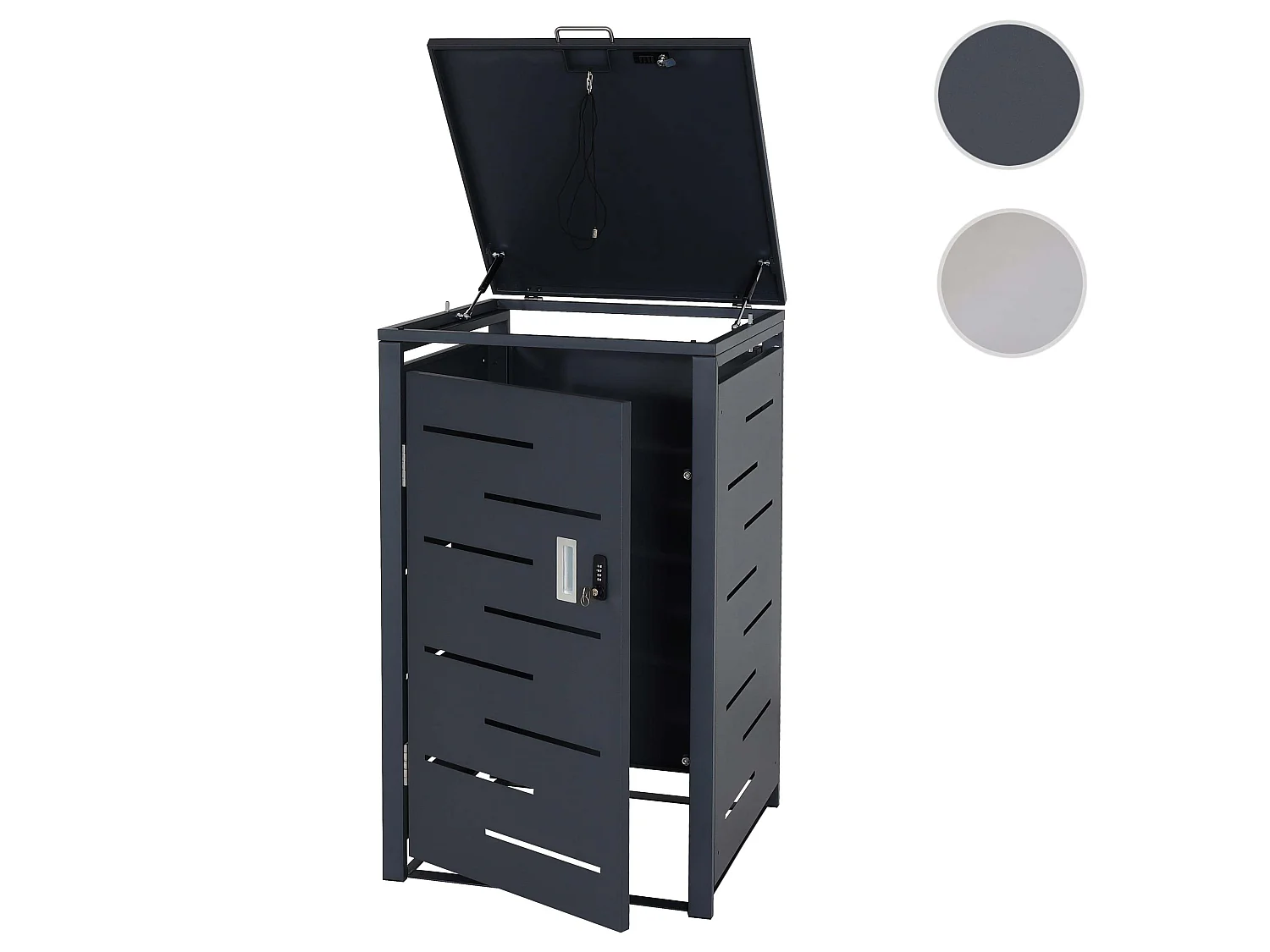 Wkład do pojemnika MCW-E83 (1 szt.),  antracyt, stal 24kg