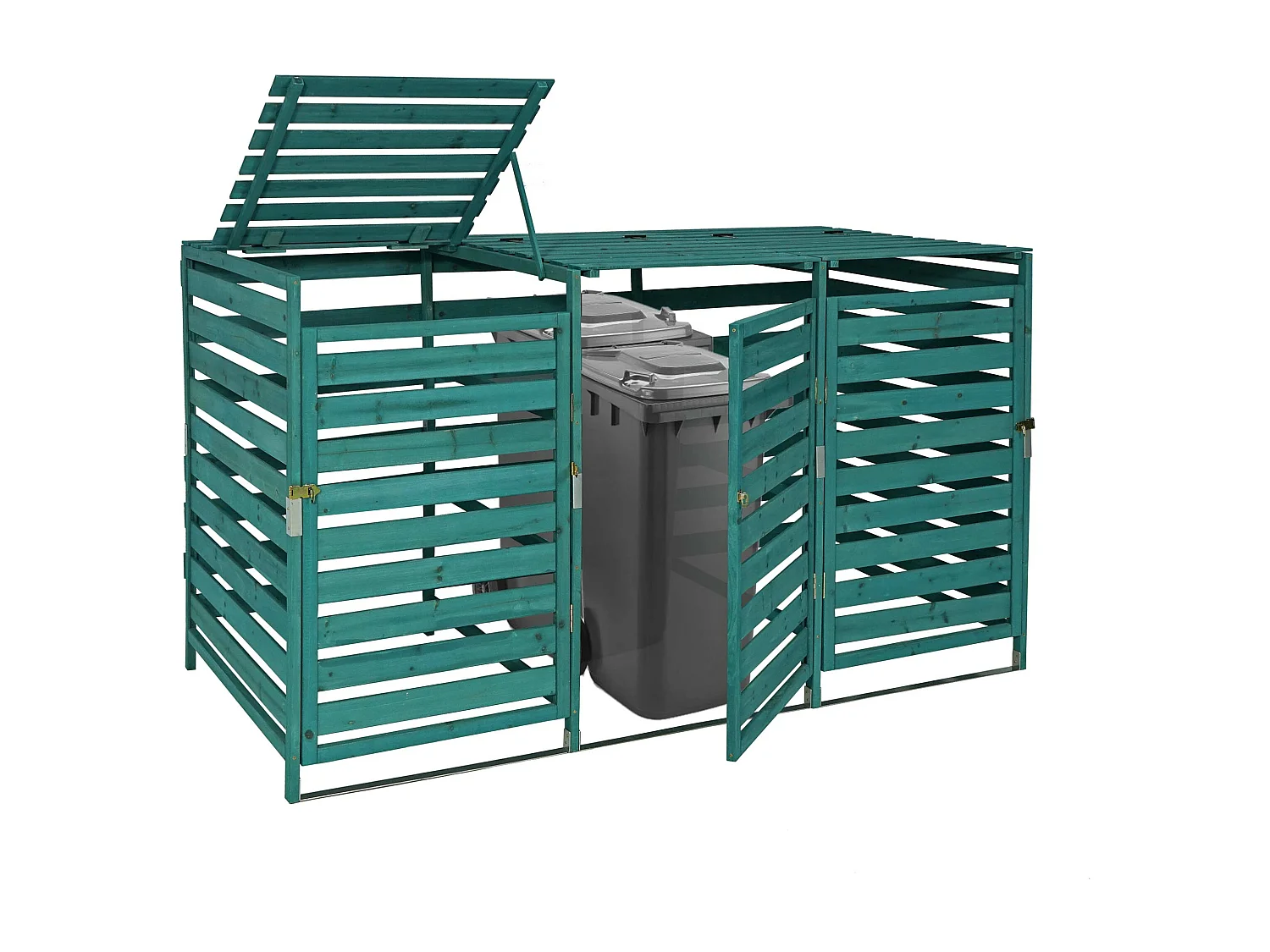 Bekleding voor 3/6-vaks vuilnisbak MCW-H62,  donkergroen