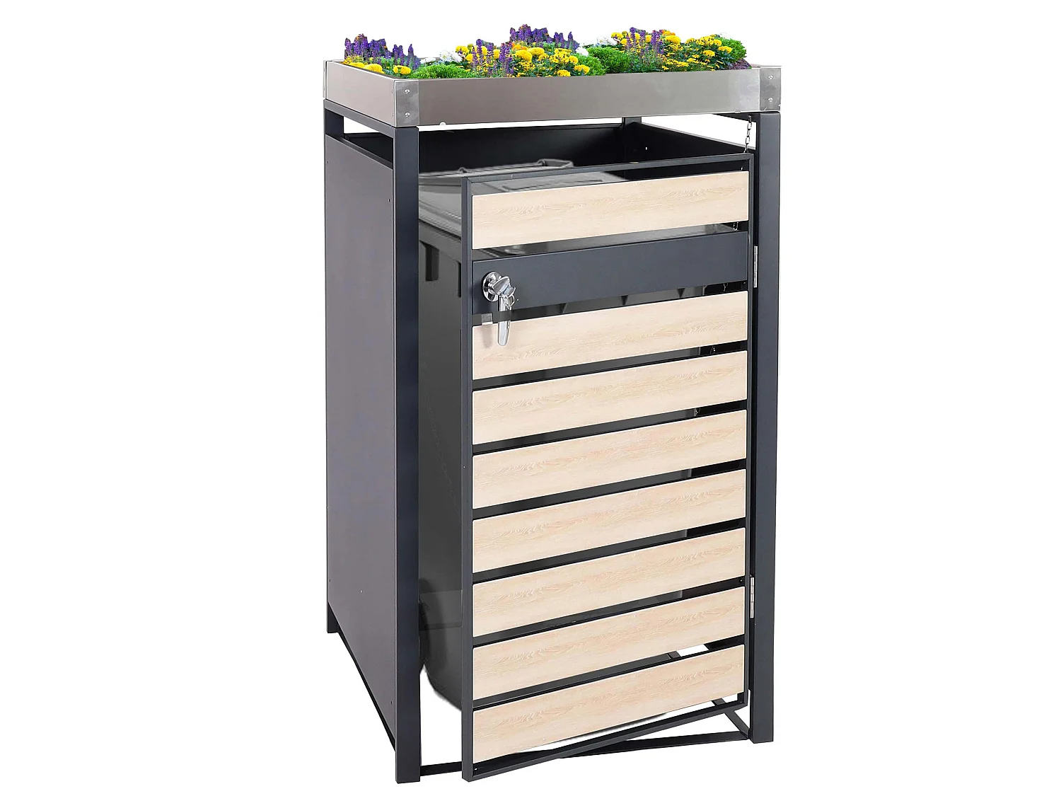 Wkład do kosza MCW-J81 (1 szt.),  wygląd drewna bukowego