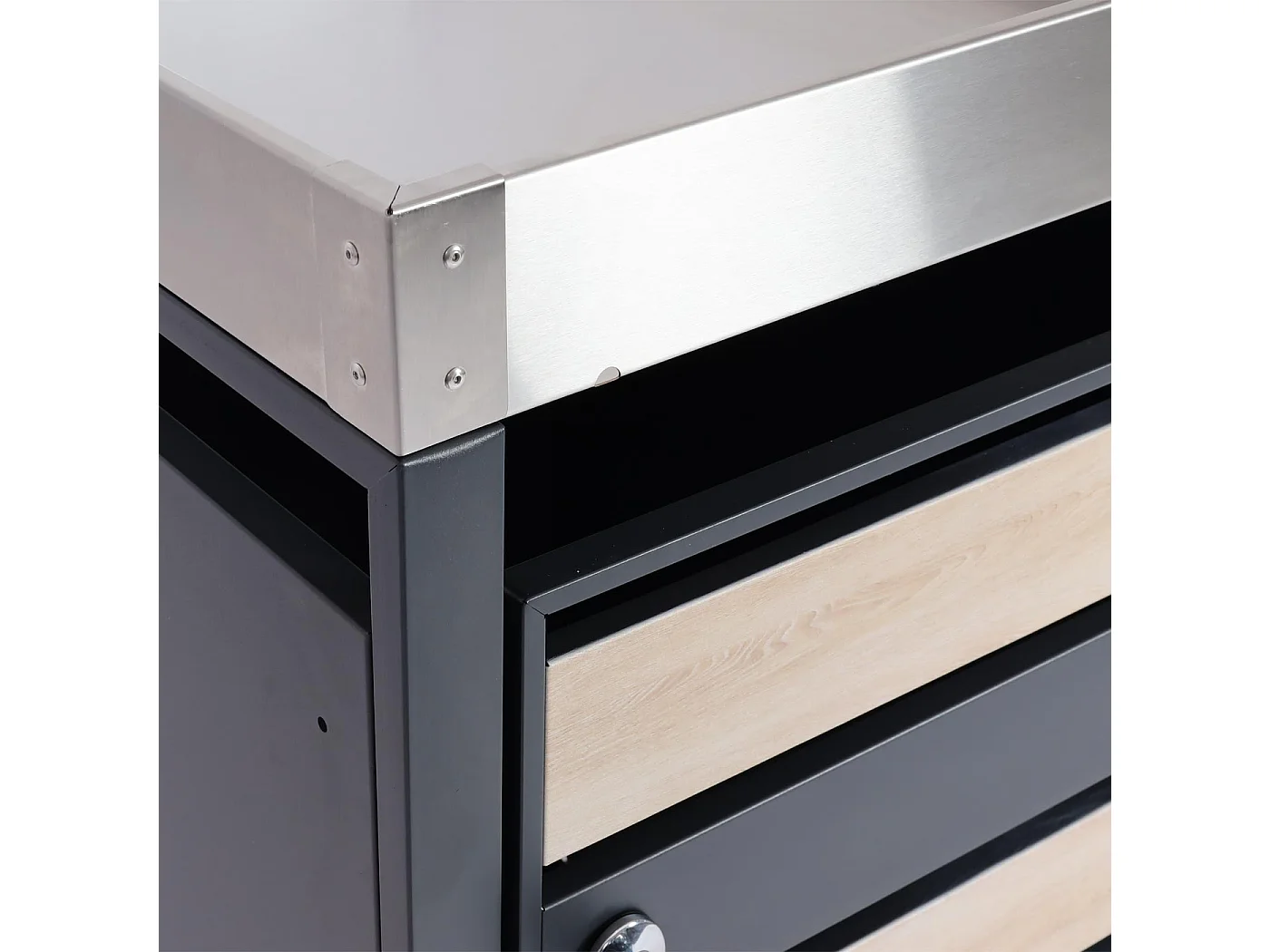 Wkład do kosza MCW-J81 (1 szt.),  wygląd drewna bukowego