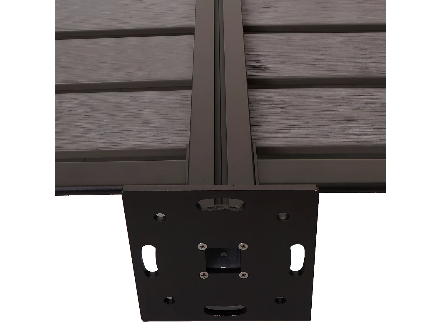 Alu Mülltonnen-Zaun MCW-K57, Grau