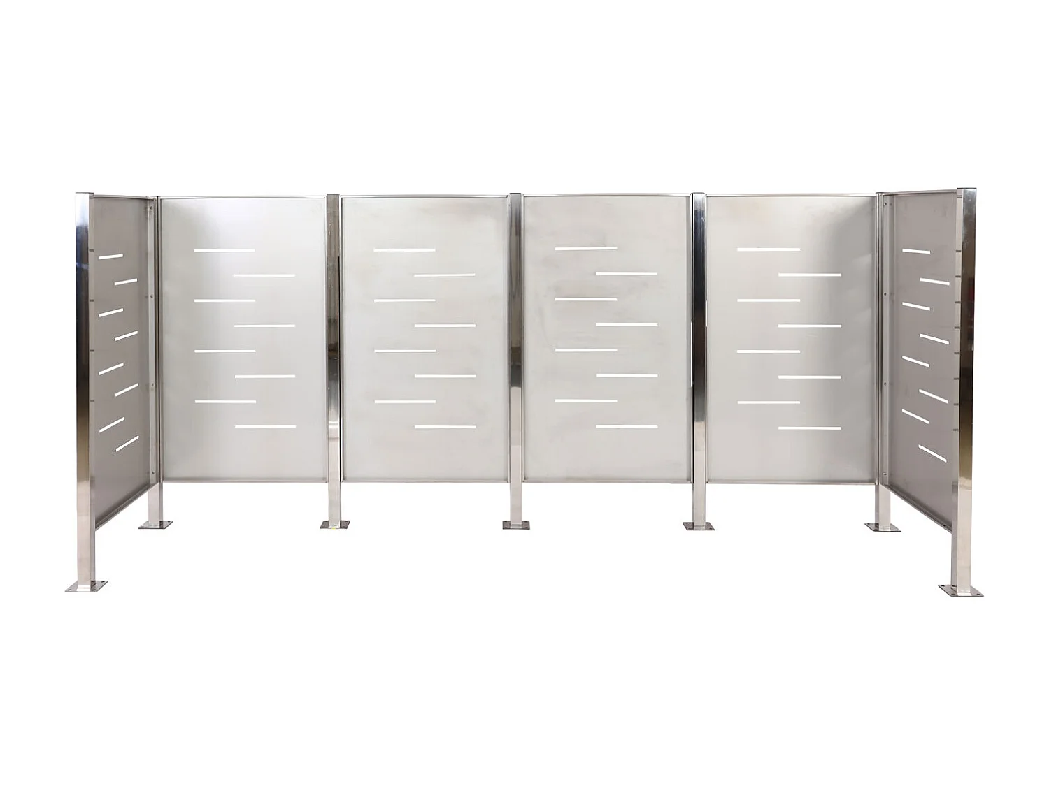 Valla para papelera MCW-J55,  acero inoxidable