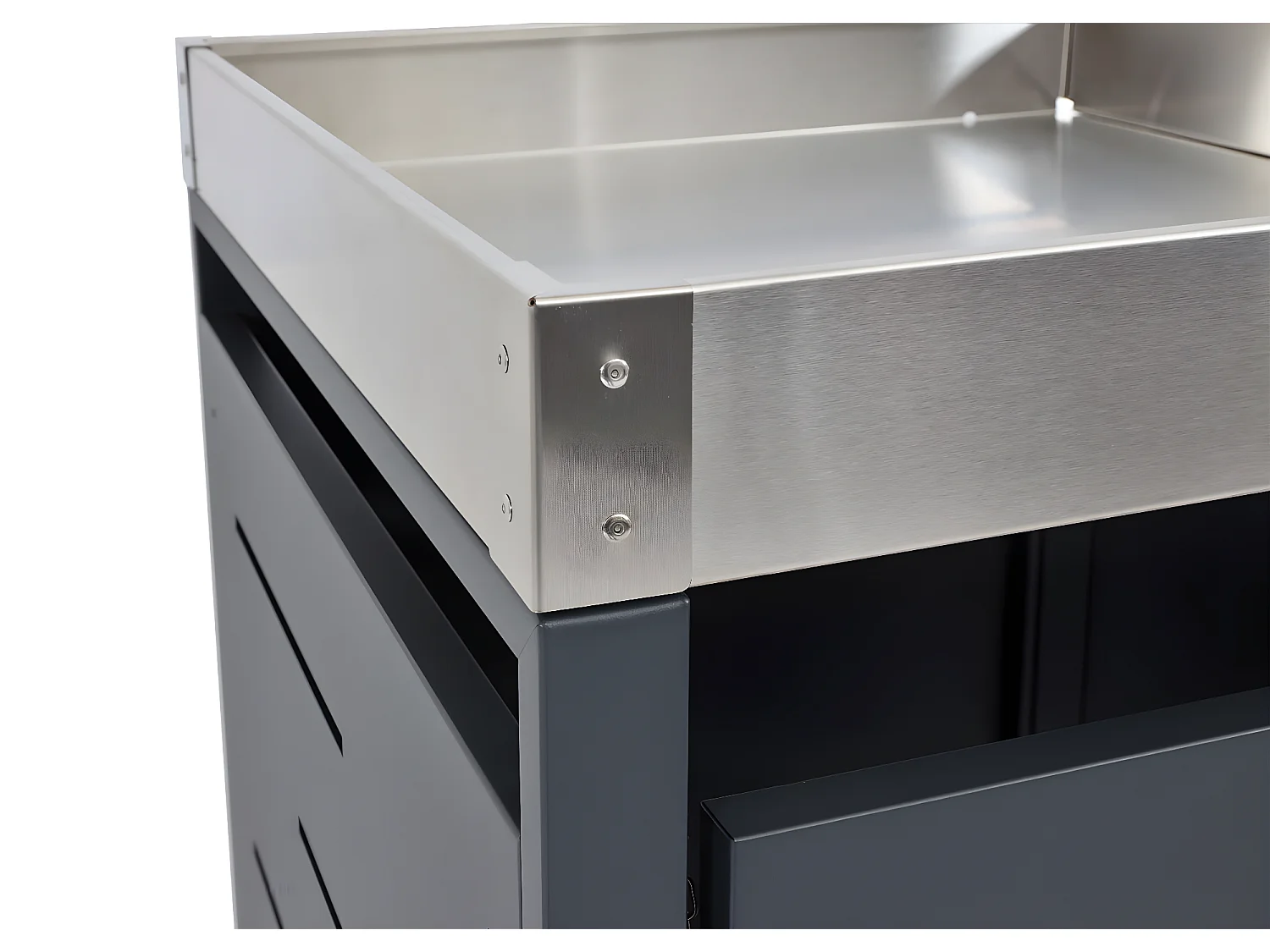 Cache-poubelle pour 2 poubelles MCW-H40b