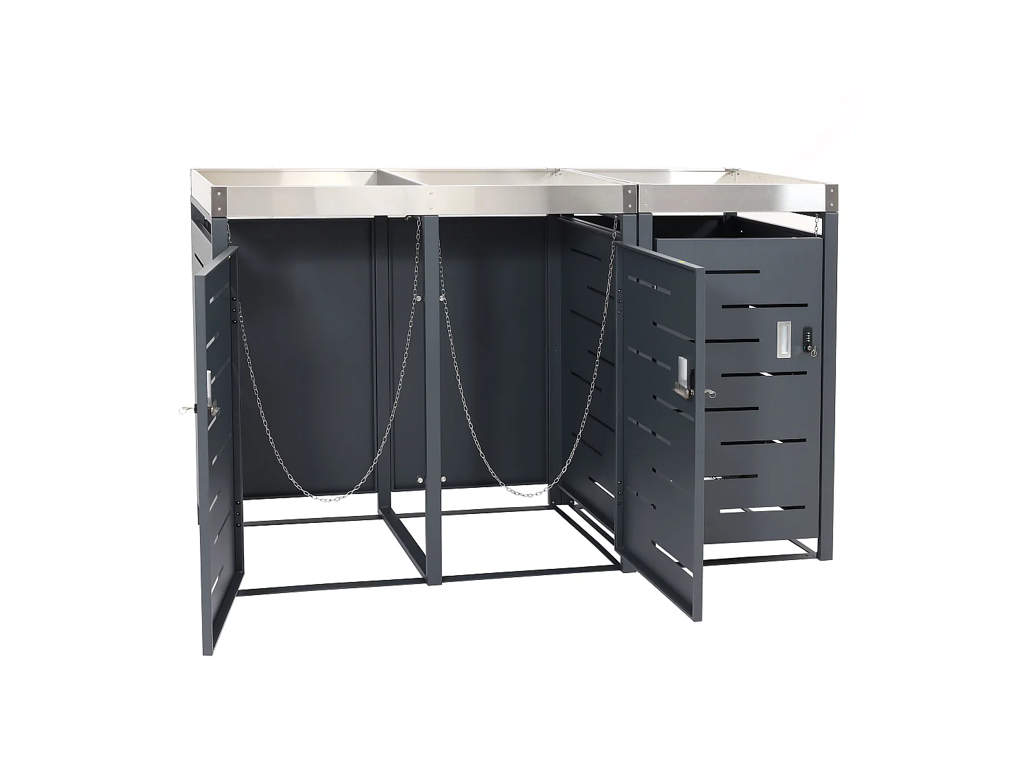 Cubo de basura de 3 cubos MCW-H40b