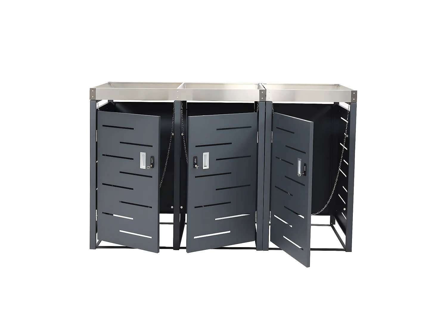 Cubo de basura de 3 cubos MCW-H40b