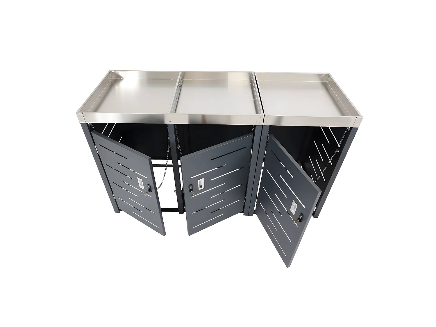 Cubo de basura de 3 cubos MCW-H40b