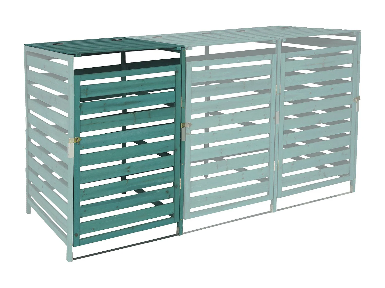 Extensión de la caja de basura MCW-H62,  verde oscuro