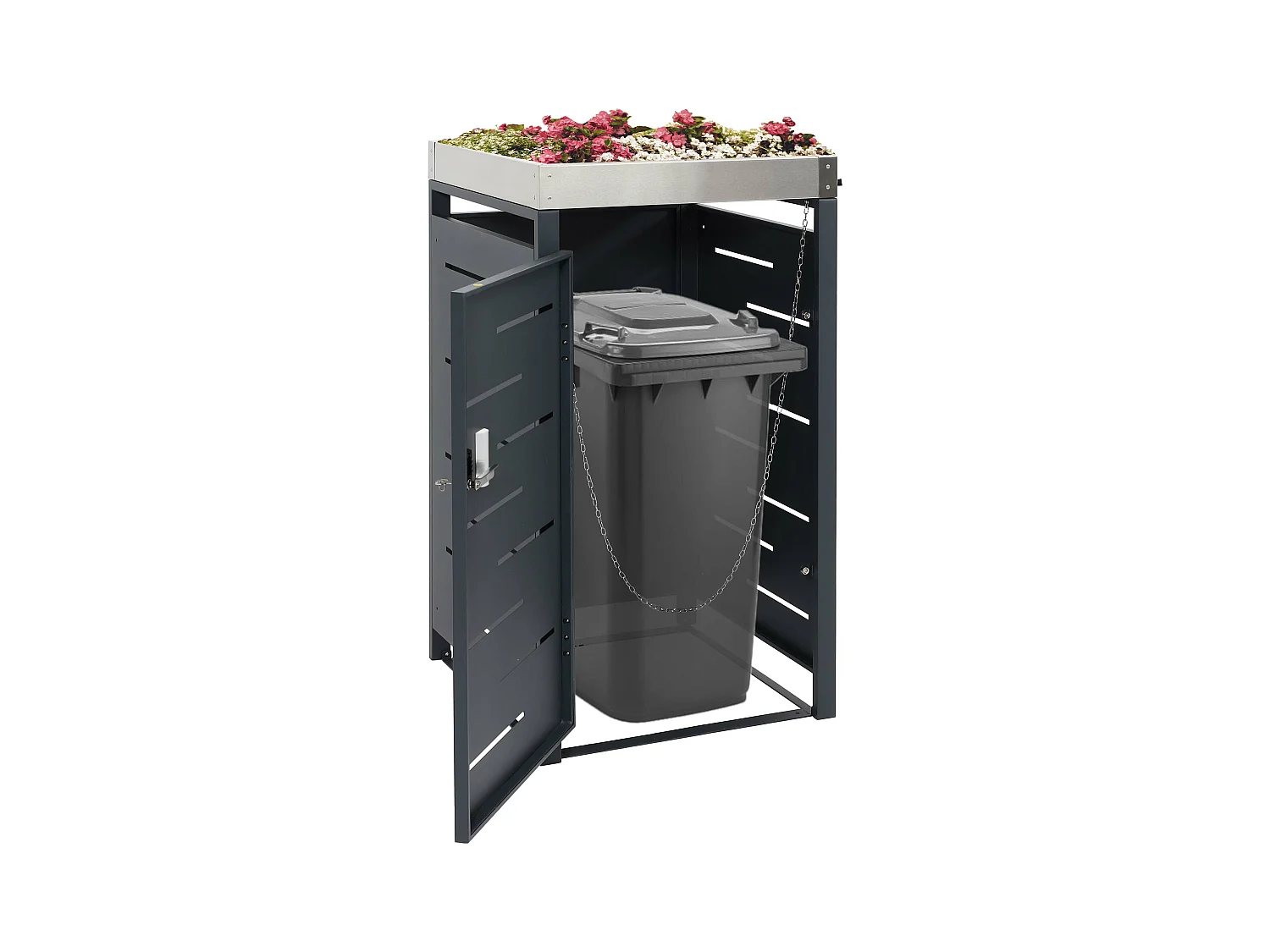 Cache-poubelle MCW-H40b pour 1 poubelle