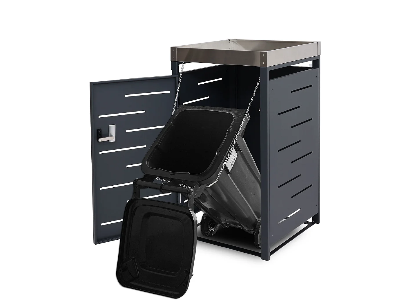 Bekleding voor vuilnisbak met 1 bak MCW-H40b