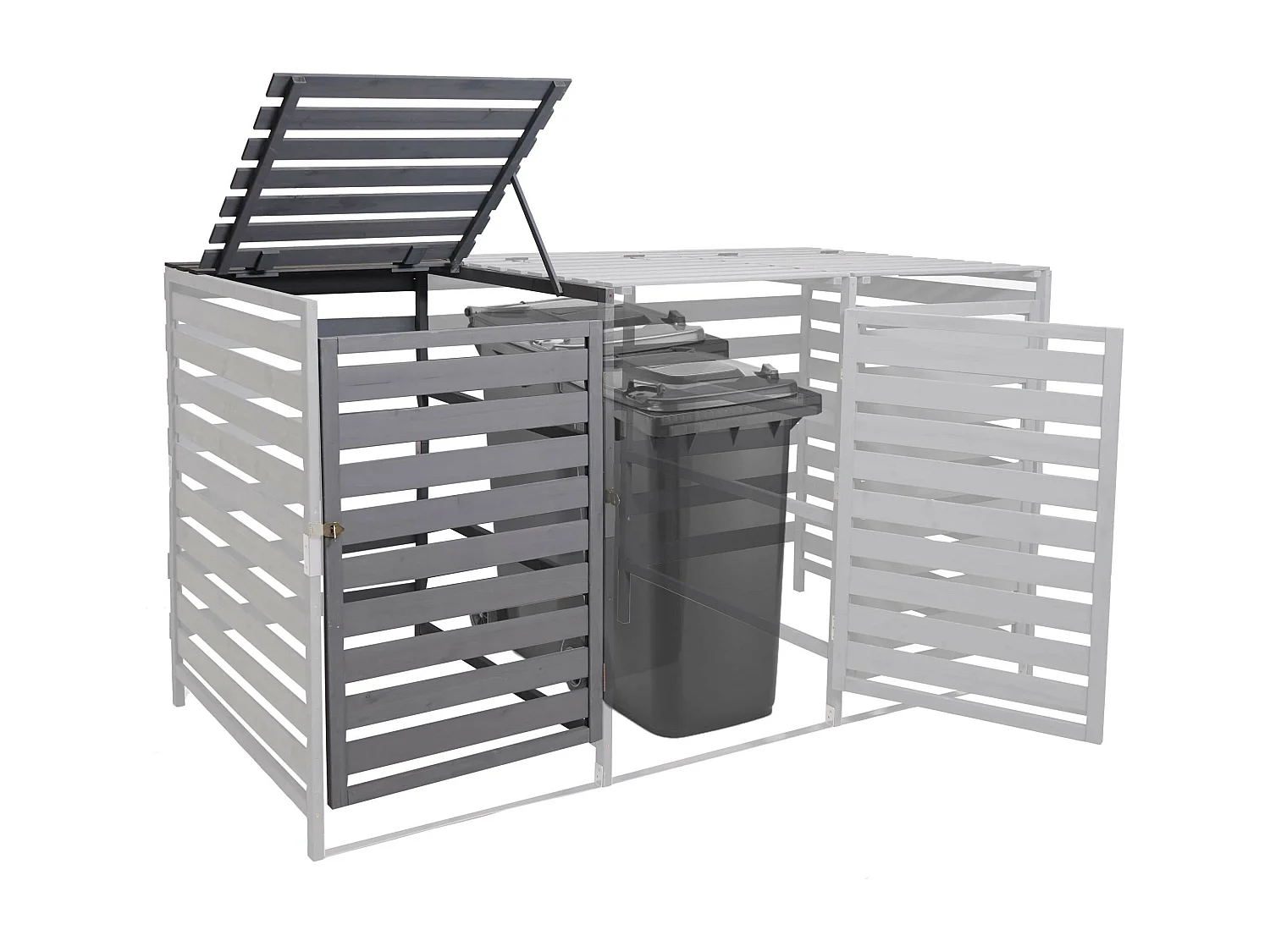 Extensión de la caja de basura MCW-H62,  gris claro