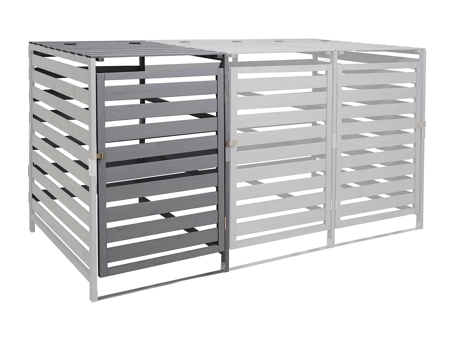 Extension pour cache-poubelle MCW-H62,  gris clair