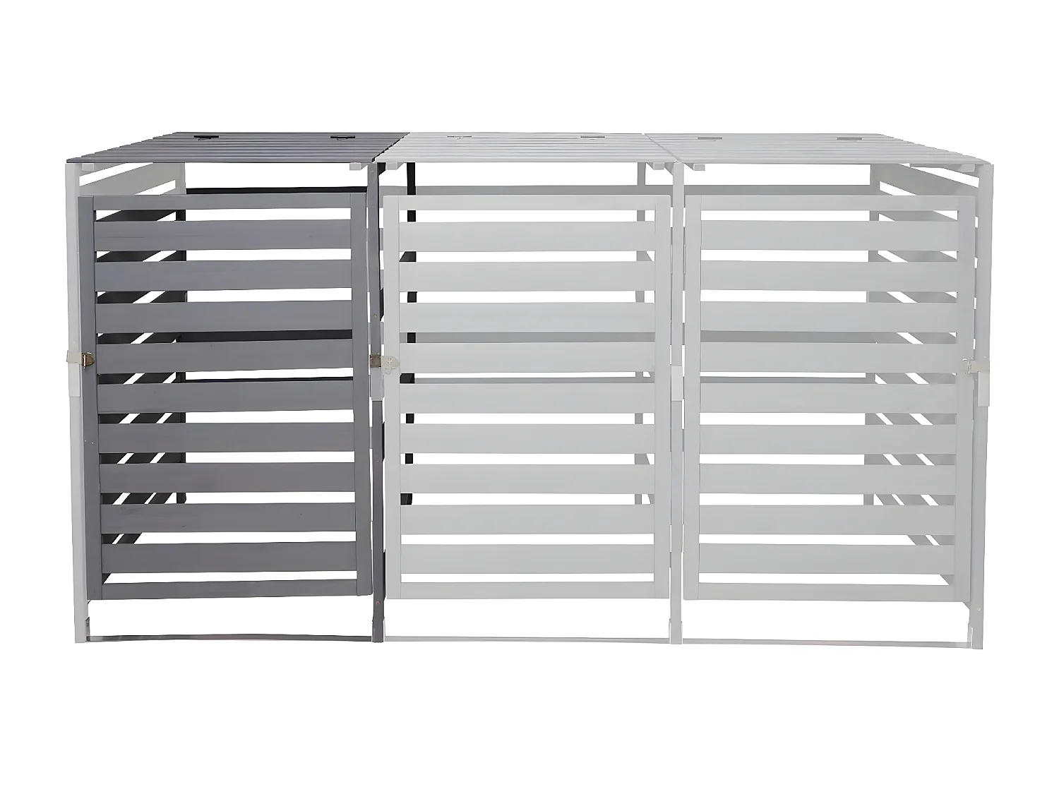 Extension pour cache-poubelle MCW-H62,  gris clair